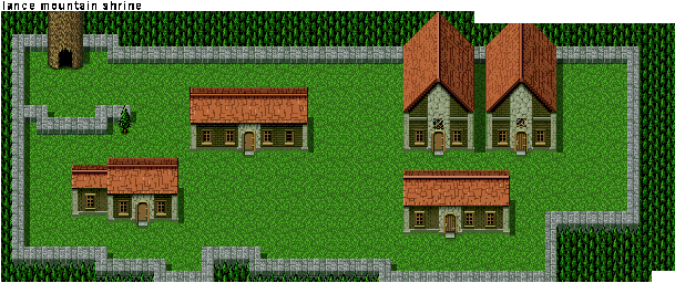 Thumbnail for a map of Lance Village for the SNES game Ys: Mask Of The Sun.
