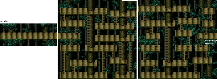 Thumbnail for a map of Selceta Forest North B for the SNES game Ys: Mask Of The Sun.