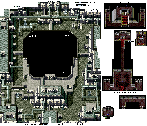 Thumbnail for a map of Silver Citadel for the SNES game Ys: Mask Of The Sun.