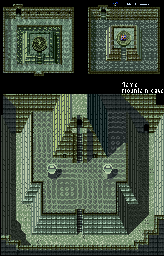 Thumbnail for a map of Temple Of The Moon for the SNES game Ys: Mask Of The Sun.
