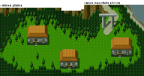 Thumbnail for a map of Zepic Village for the SNES game Ys: Mask Of The Sun.