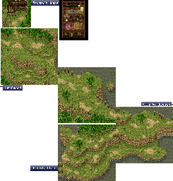 Thumbnail for a map of Wood Plateau & Massea's House for the SNES game Ys V: Ushinawareta Sabako Miyako Kefin.