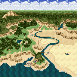 Thumbnail for a map of World for the SNES game Ys V: Ushinawareta Sabako Miyako Kefin.