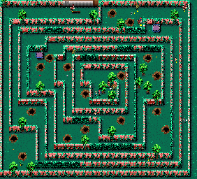 Thumbnail for a map of Level 16: Ants for the SNES game Zombies Ate My Neighbors.