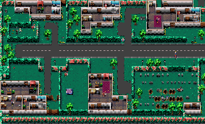 Thumbnail for a map of Level 19: Nightmare On Terror Street for the SNES game Zombies Ate My Neighbors.