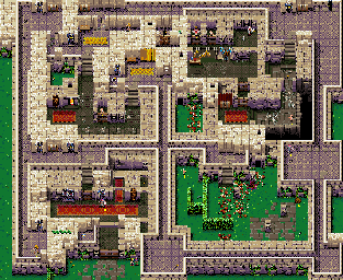 Thumbnail for a map of Level 22: Revenge Of Dr. Tongue for the SNES game Zombies Ate My Neighbors.