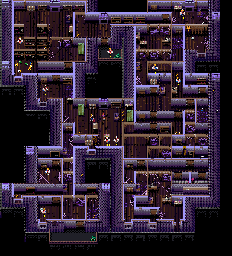 Thumbnail for a map of Level 30: The Horror Of Floor Thirteen for the SNES game Zombies Ate My Neighbors.
