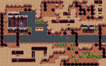 Thumbnail for a map of Level 32: Giant Ant Farm for the SNES game Zombies Ate My Neighbors.
