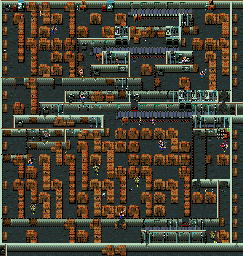 Thumbnail for a map of Level 34: I Was A Chainsaw Maniac for the SNES game Zombies Ate My Neighbors.