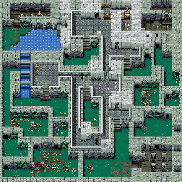 Thumbnail for a map of Level 39: Destroy All Vampires for the SNES game Zombies Ate My Neighbors.