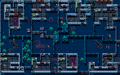 Thumbnail for a map of Level 41: Martians Go Home! for the SNES game Zombies Ate My Neighbors.