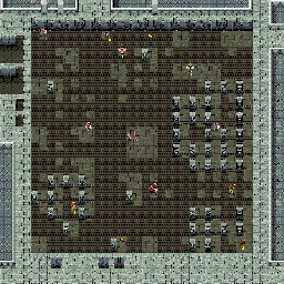Thumbnail for a map of Level 42: Spikes for the SNES game Zombies Ate My Neighbors.