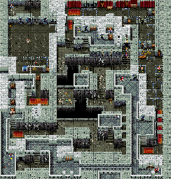 Thumbnail for a map of Level 48: Curse Of The Tongue for the SNES game Zombies Ate My Neighbors.