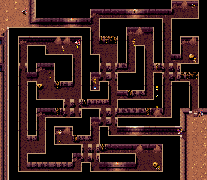Thumbnail for a map of Level 6: Pyramid Of Fear for the SNES game Zombies Ate My Neighbors.