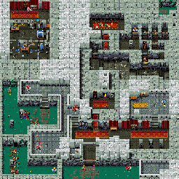 Thumbnail for a map of Level 7: Dr. Tongue's Castle Of Terror for the SNES game Zombies Ate My Neighbors.
