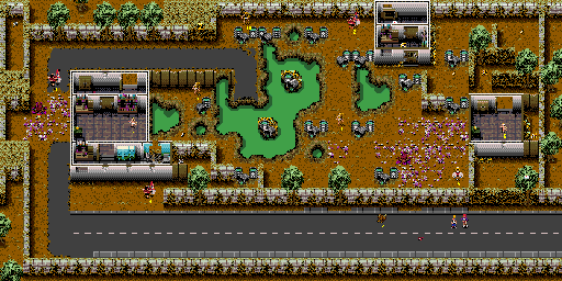 Thumbnail for a map of Level 9: Toxic Terrors for the SNES game Zombies Ate My Neighbors.