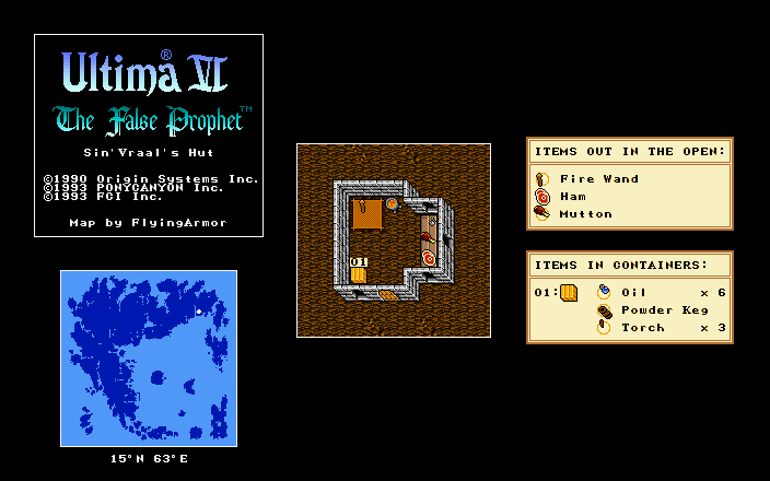 Jeu SNES Ultima: The False Prophet / Ultima VI (Nintendo, Bon état)