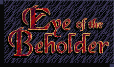 Title screen for the SNES game Advanced Dungeons & Dragons: Eye Of The Beholder.