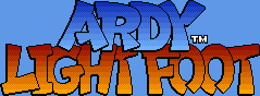 Title screen for the SNES game Ardy Lightfoot.