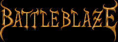 Title screen for the SNES game Battle Blaze.