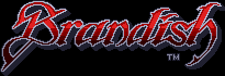 Title screen for the SNES game Brandish.