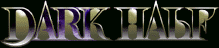 Title screen for the SNES game Dark Half.