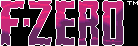 Title screen for the SNES game F-Zero.