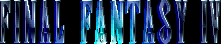 Title screen for the SNES game Final Fantasy IV.