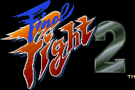 Title screen for the SNES game Final Fight 2.