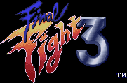 Title screen for the SNES game Final Fight 3.