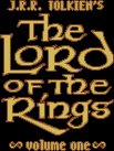 Title screen for the SNES game The Lord Of The Rings: Volume One.