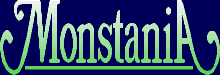 Title screen for the SNES game Monstania.