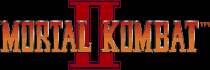 Title screen for the SNES game Mortal Kombat II.