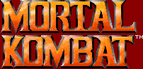 Title screen for the SNES game Mortal Kombat.