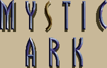 Title screen for the SNES game Mystic Ark.