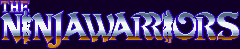 Title screen for the SNES game The Ninja Warriors.
