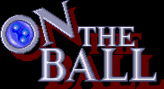 Title screen for the SNES game On The Ball.