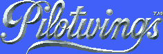 Title screen for the SNES game Pilotwings.