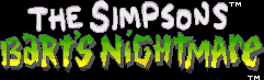 Title screen for the SNES game The Simpsons: Bart's Nightmare.