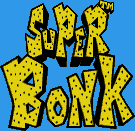 Title screen for the SNES game Super Bonk.