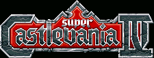 Title screen for the SNES game Super Castlevania IV.