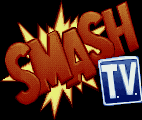 Title screen for the SNES game Super Smash T.V..