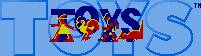 Title screen for the SNES game Toys.
