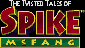 Title screen for the SNES game The Twisted Tales Of Spike McFang.