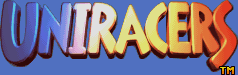 Title screen for the SNES game Uniracers.