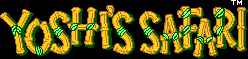 Title screen for the SNES game Yoshi's Safari.